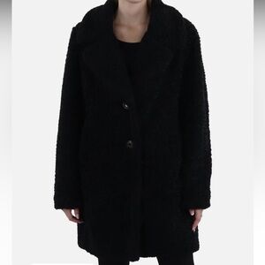 Sam Edelman Longline Fleece Teddy Coat
